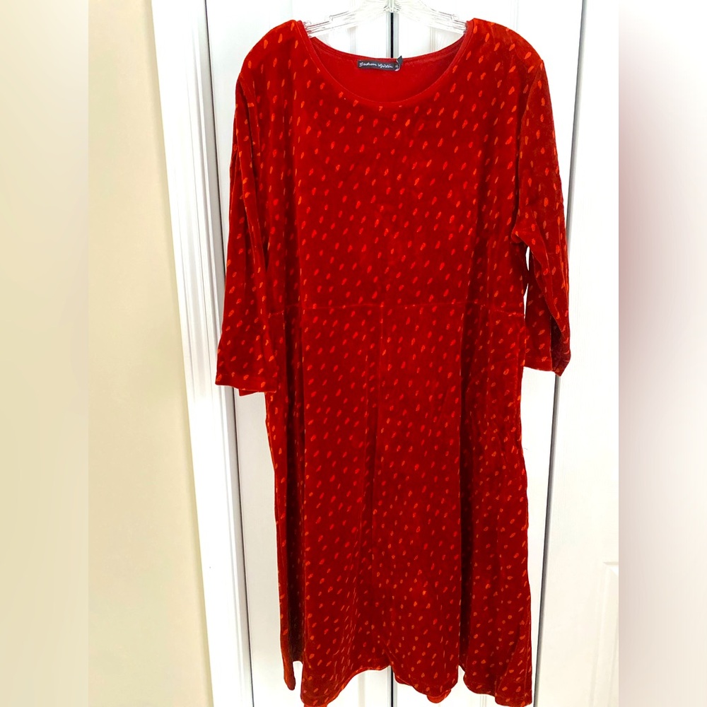 Like new Gudrun Sjoden fall velour dress,XXL or 16/18
